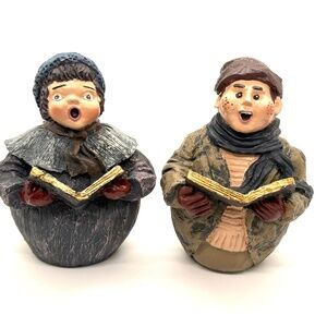 Vintage Windsor Collection Roly Poly Christmas Carolers Hand Painted